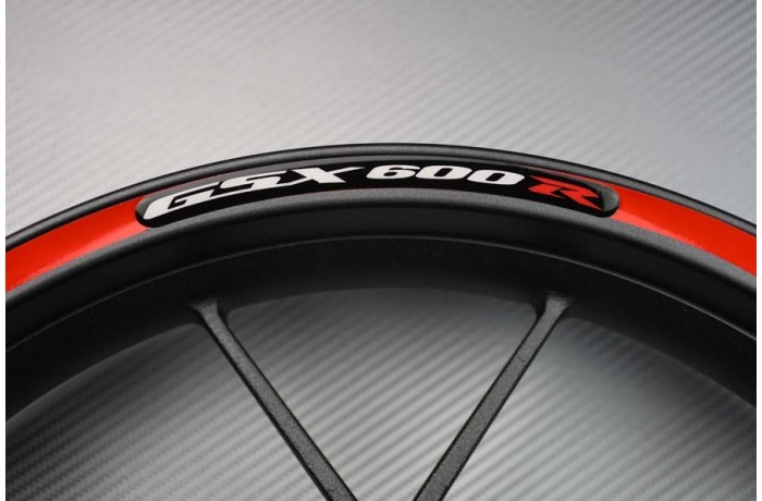 Motorrad Felgenrandaufkleber SUZUKI - Logo GSXR 600