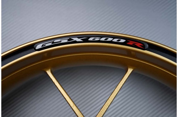 Motorrad Felgenrandaufkleber SUZUKI - Logo GSXR 600