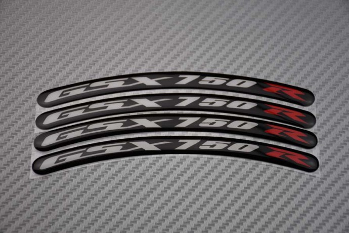 Stickers para borde de llantas SUZUKI - Logotipo GSXR 750