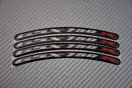 Stickers para borde de llantas SUZUKI - Logotipo GSXR 750
