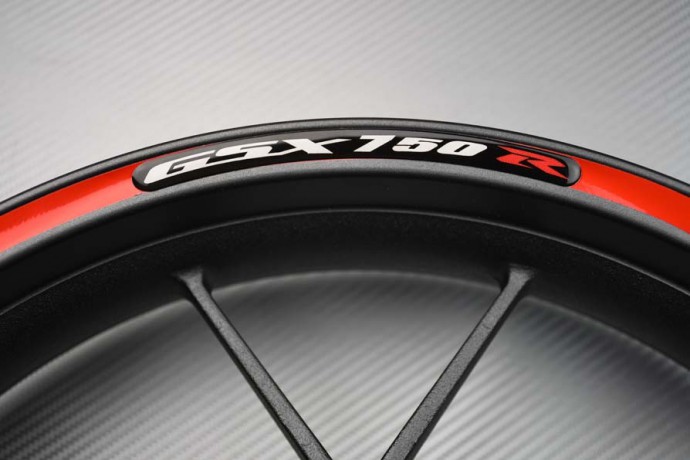 Rim Edge Stickers SUZUKI - GSXR 750 Logo Rim Edge Stickers SUZUKI - GSXR 750 Logo