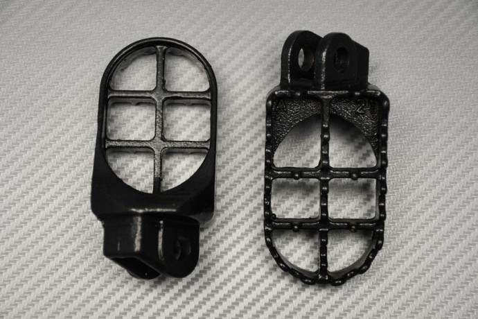Pair of dirtbike footrests Kawasaki KLX 400 Suzuki DRZ 400 RM 125 / 250 Pair of dirtbike footrests Kawasaki KLX 400 Suzuki DRZ 400 RM 125 / 250