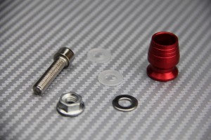 Decorative screw with colored offset