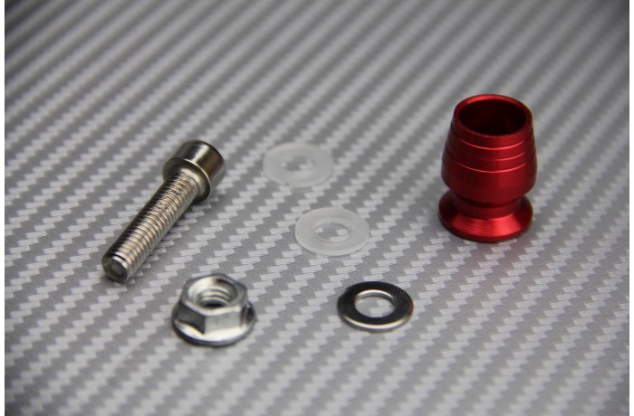 Decorative screw with colored offset Decorative screw with colored offset