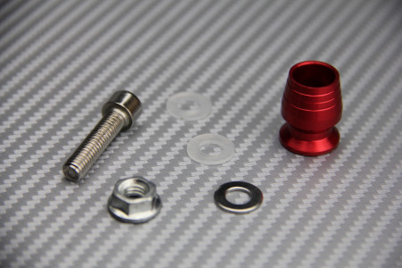 Decorative screw with colored offset