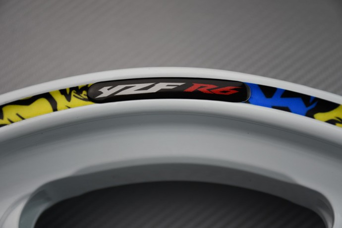 Stickers para borde de llantas YAMAHA - Logotipo YZF R6 Stickers para borde de llantas YAMAHA - Logotipo YZF R6