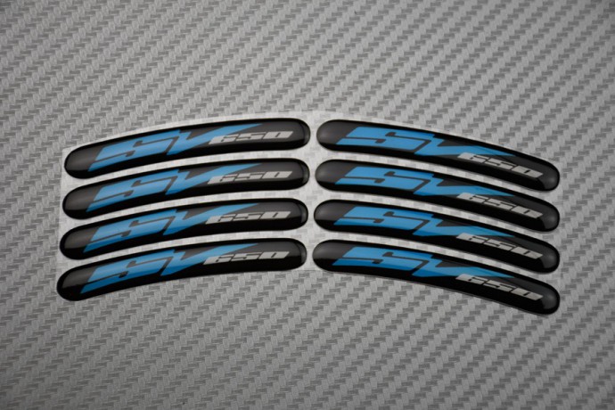 Stickers bordo cerchioni SUZUKI - Logo SV 650 Stickers bordo cerchioni SUZUKI - Logo SV 650