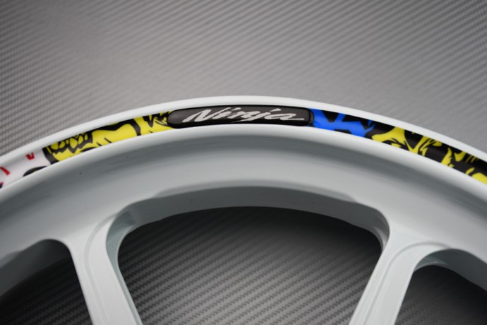 Stickers bord de jantes KAWASAKI - Logo NINJA