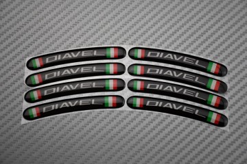 Stickers bord de jantes DUCATI - Logo DIAVEL