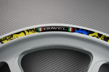 Stickers bordo cerchioni DUCATI - Logo DIAVEL
