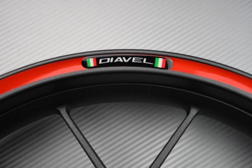 Stickers bordo cerchioni DUCATI - Logo DIAVEL