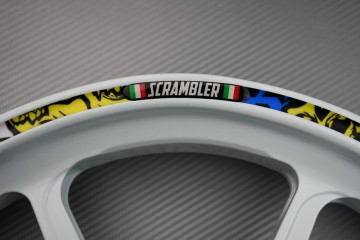 Rim Edge Stickers DUCATI - SCRAMBLER Logo