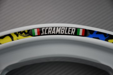Rim Edge Stickers DUCATI - SCRAMBLER Logo
