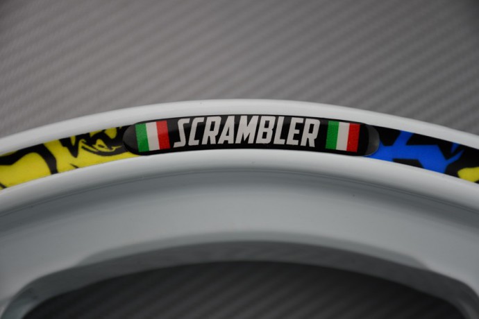 Rim Edge Stickers DUCATI - SCRAMBLER Logo