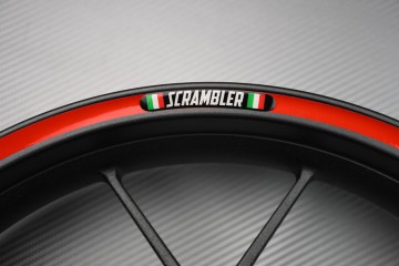 Rim Edge Stickers DUCATI - SCRAMBLER Logo