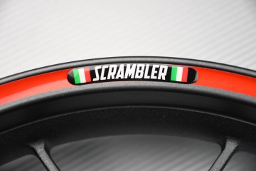 Rim Edge Stickers DUCATI - SCRAMBLER Logo