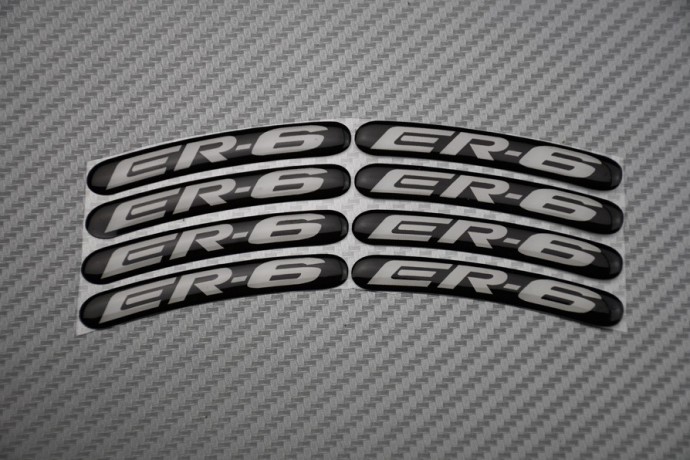 Motorrad Felgenrandaufkleber KAWASAKI - Logo ER6 Motorrad Felgenrandaufkleber KAWASAKI - Logo ER6