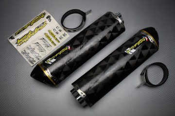 Double Slip On Exhaust Suzuki GSXR 1000 2007 - 2008 TWO BROTHERS