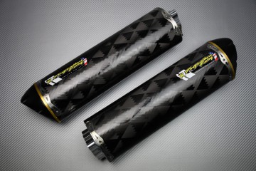 Double Slip On Exhaust Suzuki GSXR 1000 2007 - 2008 TWO BROTHERS