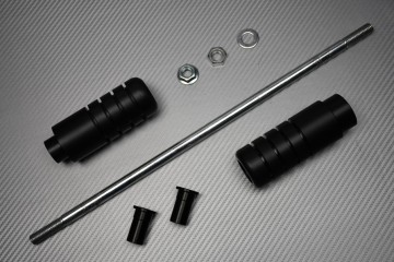 Pair of Teflon Protection Sliders for Suzuki SV SVS 650 / 1000 & VSTROM