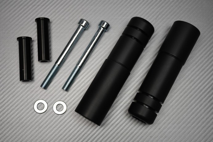 Tamponi protezioni / Paratelaio in Teflon per Kawasaki ZZR 1400 2006 - 2020 Tamponi protezioni / Paratelaio in Teflon per Kawasaki ZZR 1400 2006 - 2020