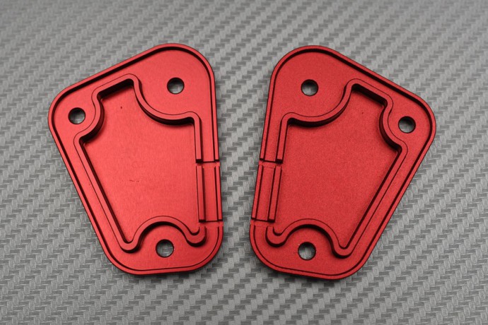 Paar eloxierte Brems- und Kupplugsflüssigkeitsbehälterdeckel  für DUCATI