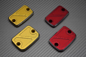 Paar eloxierte Flüssigkeitsbehälterdeckel für Bremsen und Kupplung für DUCATI
