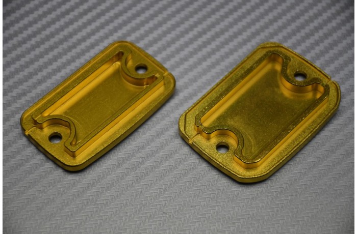 Pareja de Tapones Depósito Líquido de Frenos y de embrague anodizados DUCATI