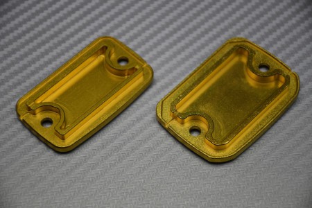 Paar eloxierte Flüssigkeitsbehälterdeckel für Bremsen und Kupplung für DUCATI