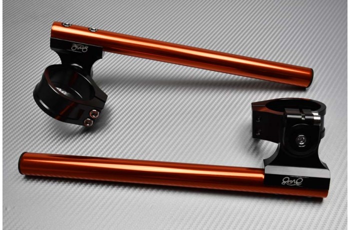 Pair of Reclining and raising AVDB Clip-On Handlebars 41 mm