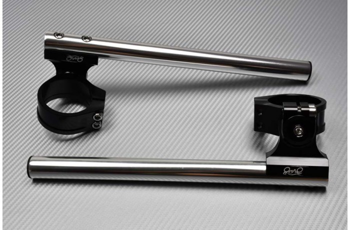 Paire de Demi-Guidons rehaussés inclinables AVDB 43 mm