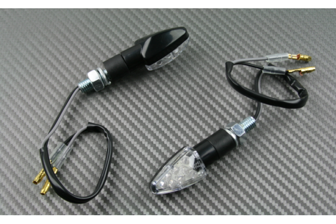 Pareja de pequeños intermitentes led universales 8 ledes