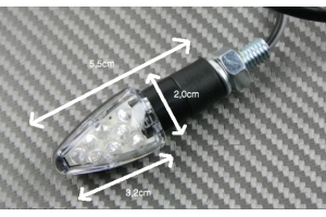 Pair of Universal LED Turn Signals x8 LEDs
