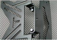 Portamatrícula universal reclinable adaptable
