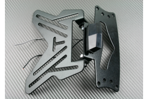 Portamatrícula universal reclinable adaptable