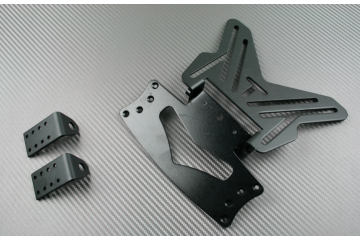Pack : Portamatrícula universal reclinable + Luz de matrícula LED