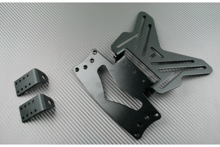 Pack : Support de plaque universel inclinable + éclairage de plaque LED