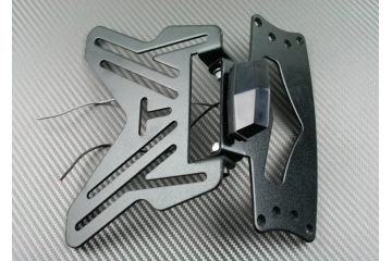 Pack : Support de plaque universel inclinable + éclairage de plaque LED