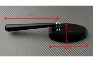 Paar Rückspiegel aus eloxiertem Aluminium Paar Rückspiegel aus eloxiertem Aluminium