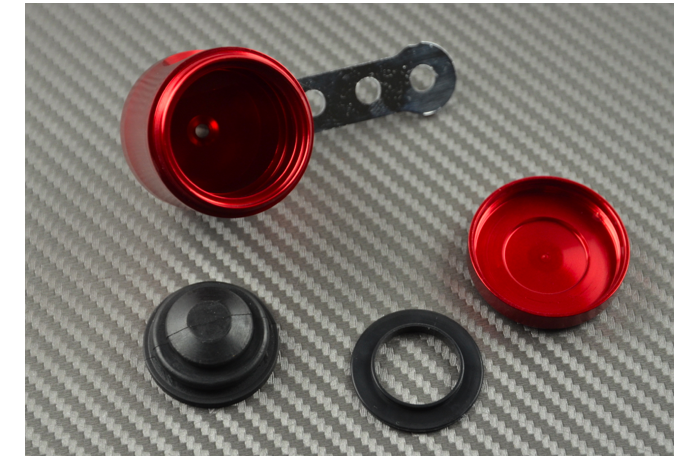 Depósito líquido de frenos anodizado Depósito líquido de frenos anodizado