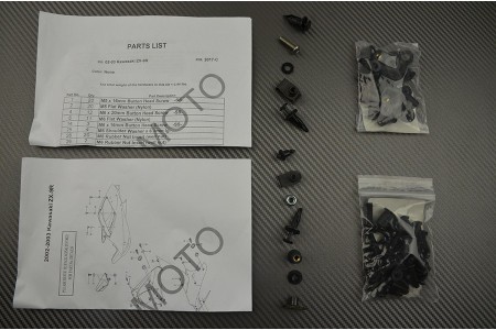 Kit Tornillería Carenados Completos Kawasaki ZX9R 2000 / 2003