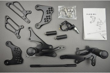 Pedane arretrate regolabili KAWASAKI ZX6R / 636 2005 - 2008