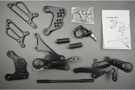 Estriberas retrasadas regulables KAWASAKI ZX6R / 636 2005 - 2008