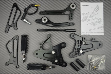Estriberas retrasadas regulables KAWASAKI ZX6R / 636 2009 - 2024