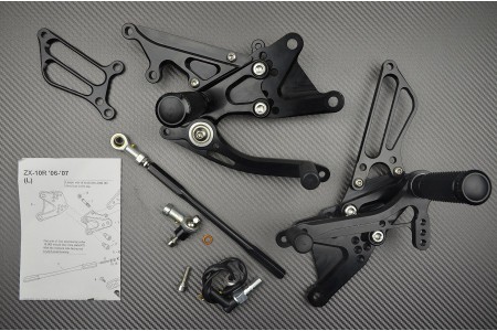 Pedane arretrate regolabili KAWASAKI ZX10R 2006 - 2007