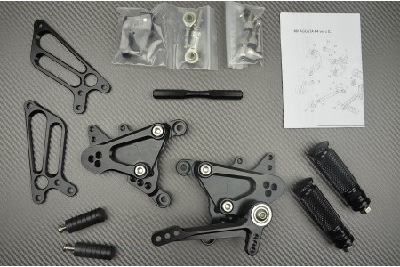 Estriberas retrasadas regulables MV AGUSTA F4 750 / 1000 / 1078 / BRUTALE 2001 - 2010