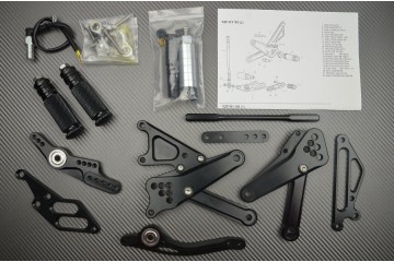 Estriberas retrasadas regulables YAMAHA YZF R1 2009 - 2014