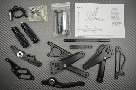 Estriberas retrasadas regulables YAMAHA YZF R1 2009 - 2014