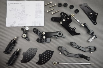 Estriberas retrasadas regulables YAMAHA FZ1 / FZ8 / FAZER 800 / 1000 2006 - 2016