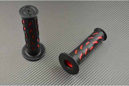 Pair of Rubber Handlebar Grips 22 / 24mm
